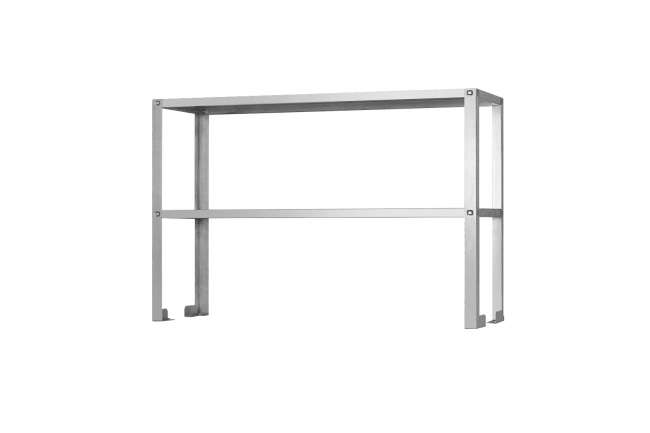 Полка-надстройка настольная ПННн - 800*400*800 "Norma Inox", нерж., 2 уровня